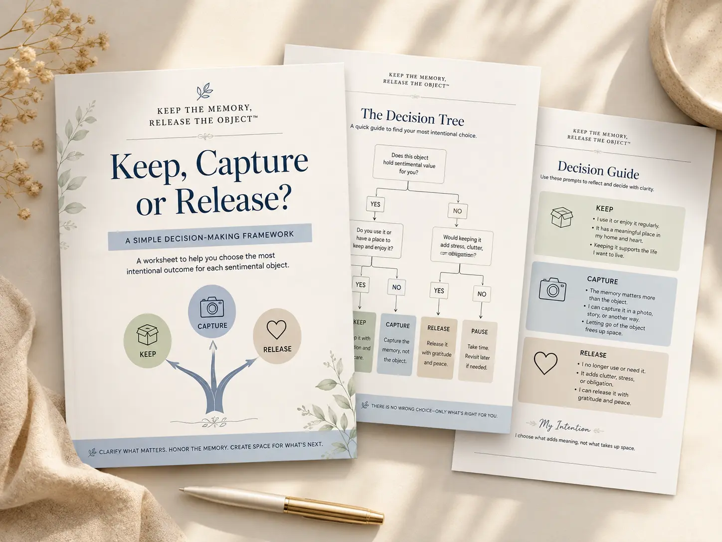 Keep, Capture or Release decision framework cover