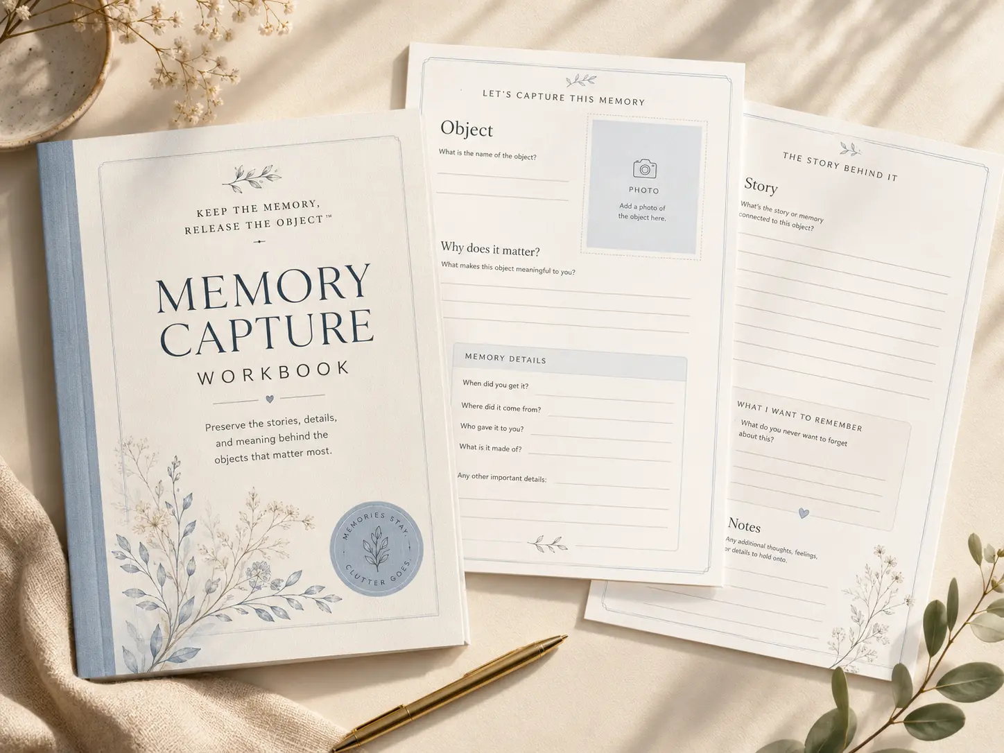 Memory Capture Workbook cover